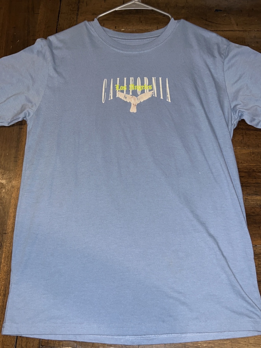Men's Light Blue 'California Los Angeles' Graphic Tee